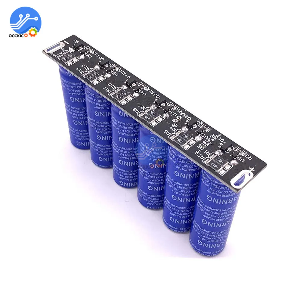 

6 Pcs/Set 16V 16.6F Super Farad Capacitor Charger Accessory With Charge Protection Board for General Purpose