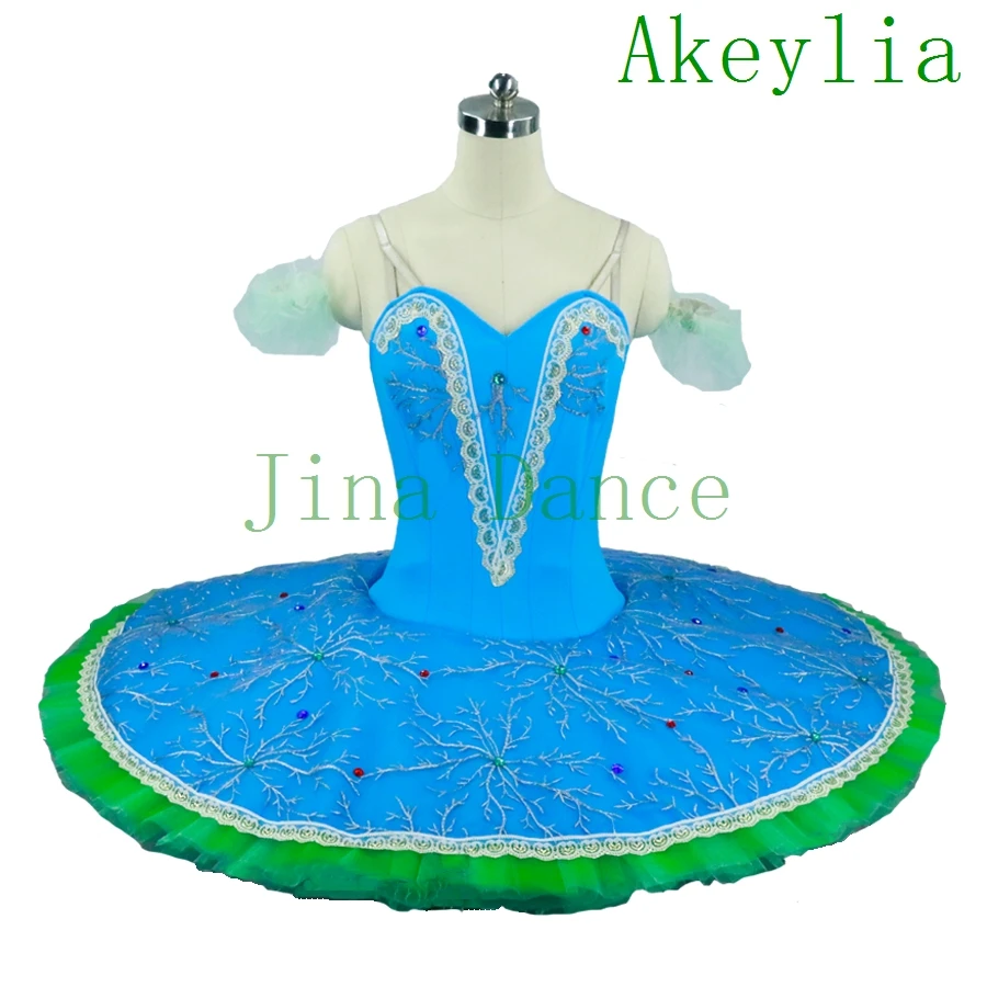 Lake Blue bird professional Ballet Tutu Adult ballerina women classical Ballet Tutu female for performance or competition child