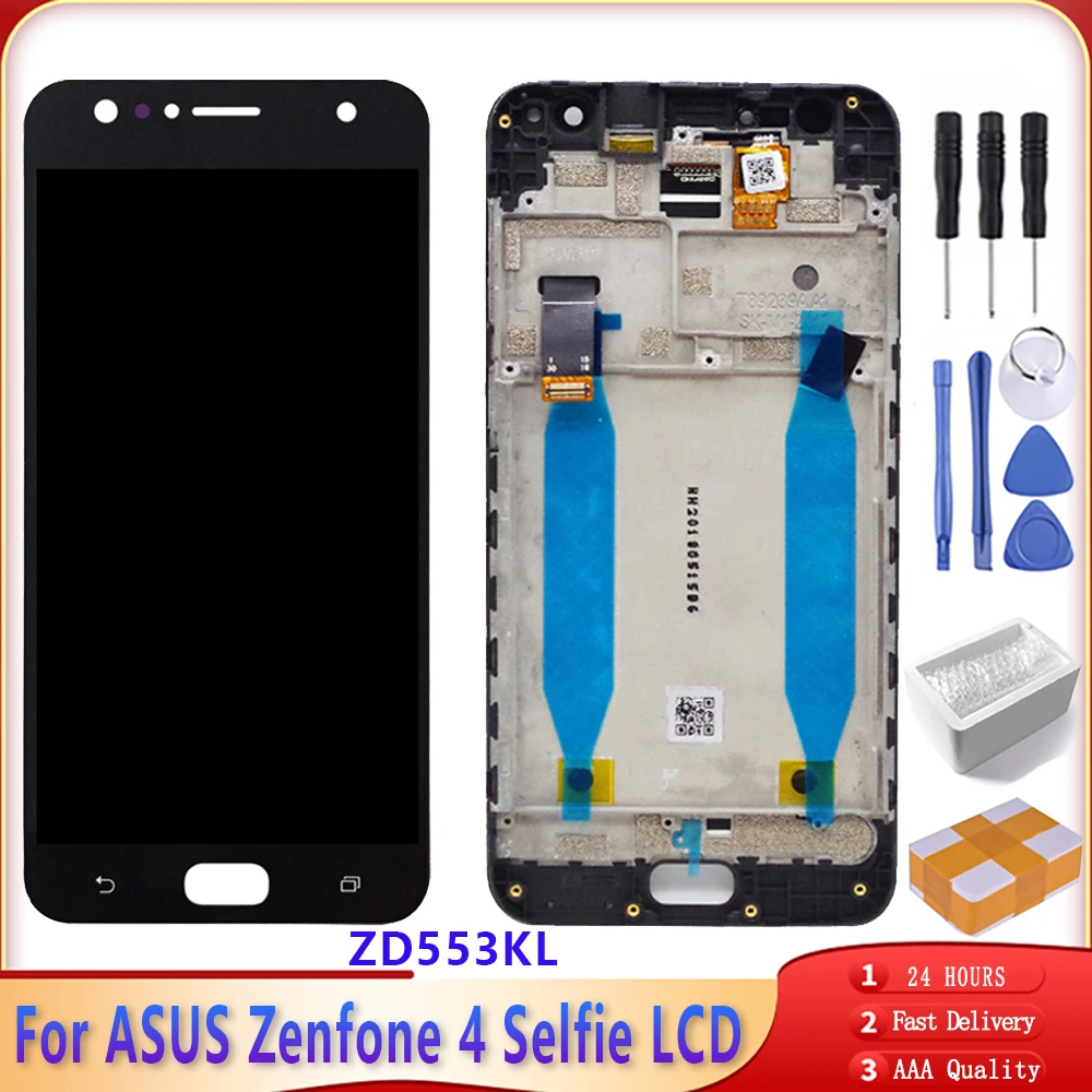 Оригинальный сменный ЖК-дисплей 5 дюйма для ASUS Zenfone 4 Selfie ZD553KL с сенсорным экраном и