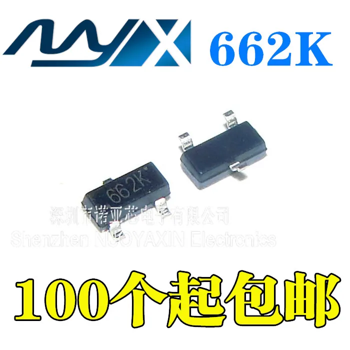 100 шт./лот Новинка XC6206P332MR 662K SOT23 3,3 V 0.5A регулятор чип