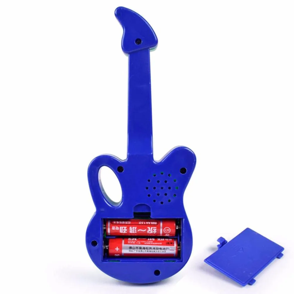 YKS Toy Music Electric Guitar Toys for Kids Baby Nursery Rhyme Music Simulation Plastic Guitar Baby Kids Best Gift Random Color