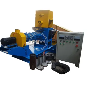 

Hot sale different diameter 180-200kg/h fish floating feed pellet extruder meal making machine