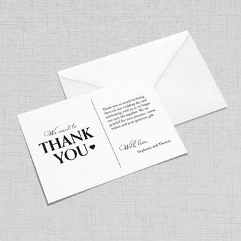 

Custom 100 CARDS Thank You For Your Order Cards |Thank You For Your Business Cards, Elegant Flat Style Printable Thank You Card