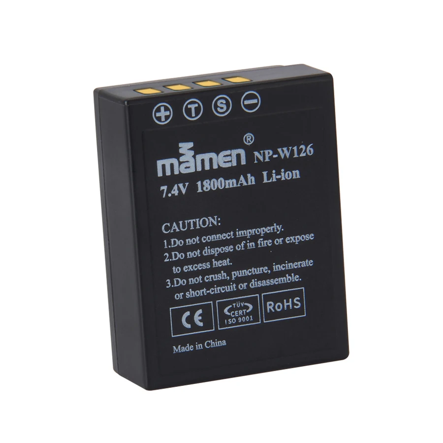 Mamen 3 шт. NP-W126 NPW126 NP-W126S цифровой Батарея для fuji плёнки X Pro2 Pro1 E1 E2 E2S 100F M1 A1 A2 T1 T2 T10 T20 батареи