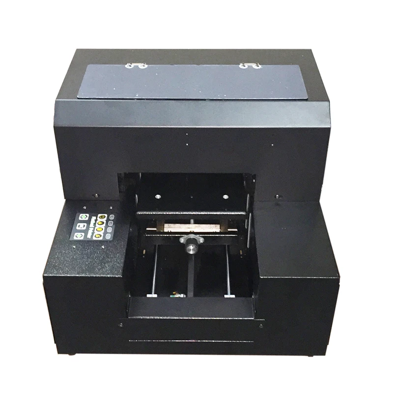 Huiti, A4uv мобильный телефон оболочка принтер тисненый акриловый металлический цилиндр универсальный планшетный принтер бизнес стойло оборудование - Цвет: black