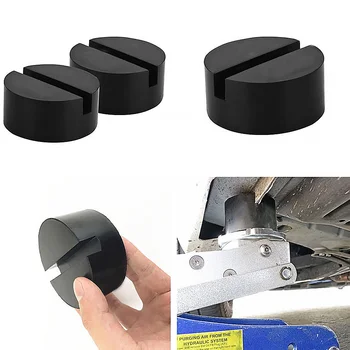 

Rail Protector Jacking Trolley Hydraulic Slotted Rubber Pad SUV Disk Floor Block Car DIY Frame Jack