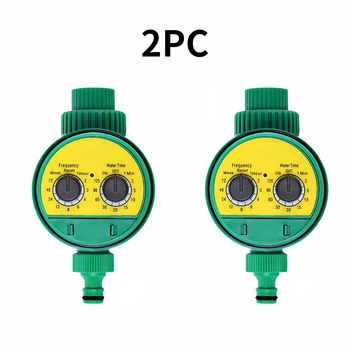 

2pcs Automatic Garden Watering Timer Ball Valve Controller System With Electronic LCD Display Home Garden Irrigation Controller