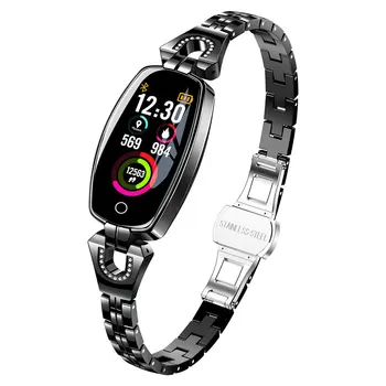 

AD33 Smart Watch Color Screen Bracelet Alloy Strap Waterproof Heart Rate Monitor Women Fitness Wristwatch