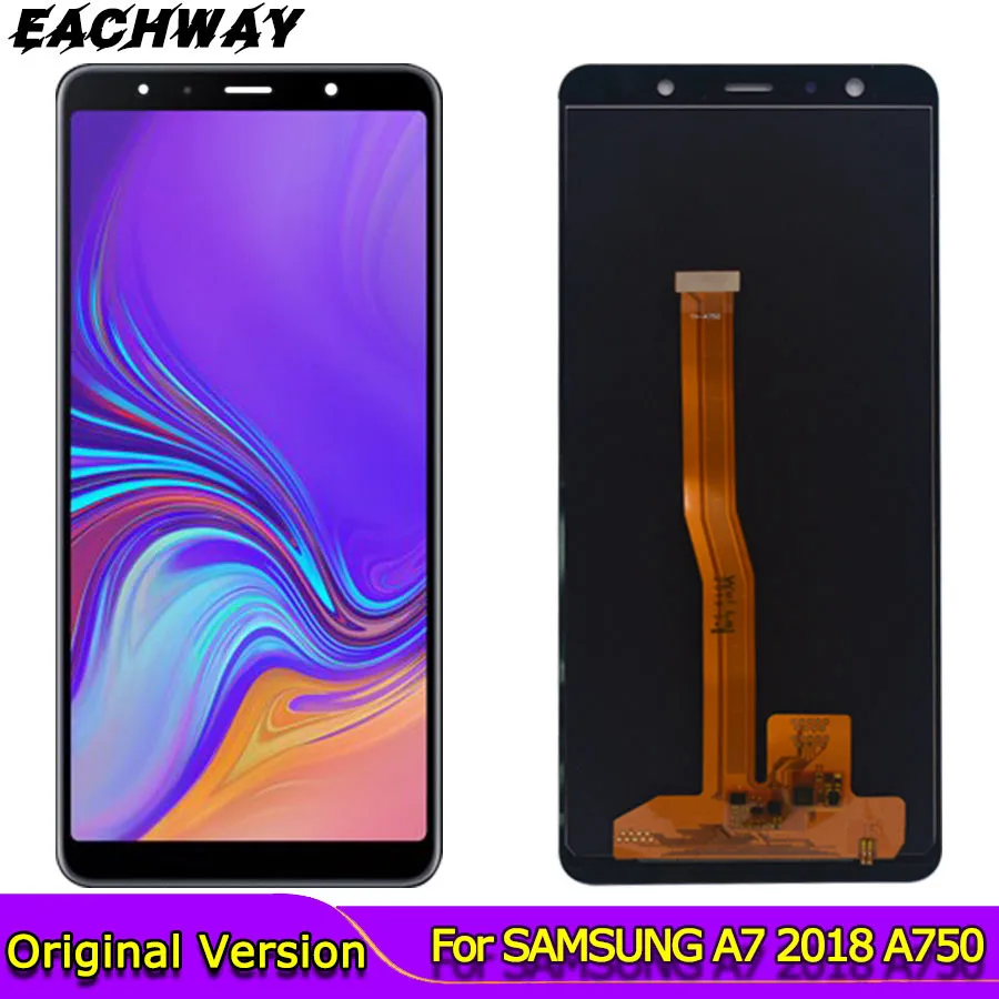 

TFT For Samsung A7 2018 A750 SM-A750F LCD Display Touch Screen Digitizer for Samsung A7 2018 A750FN display lcd screen module