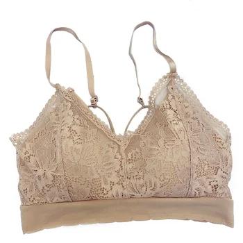 

2020 New Sexy Lace Beauty Back Bra Sports Wire Free Bralette Summer Comfortable And Breathable Thin Bra