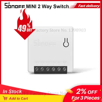

Itead SONOFF MINI DIY Smart Switch Two Way Switch Wifi Switch Module Via e-welink APP Remote Control Works Alexa Google Home
