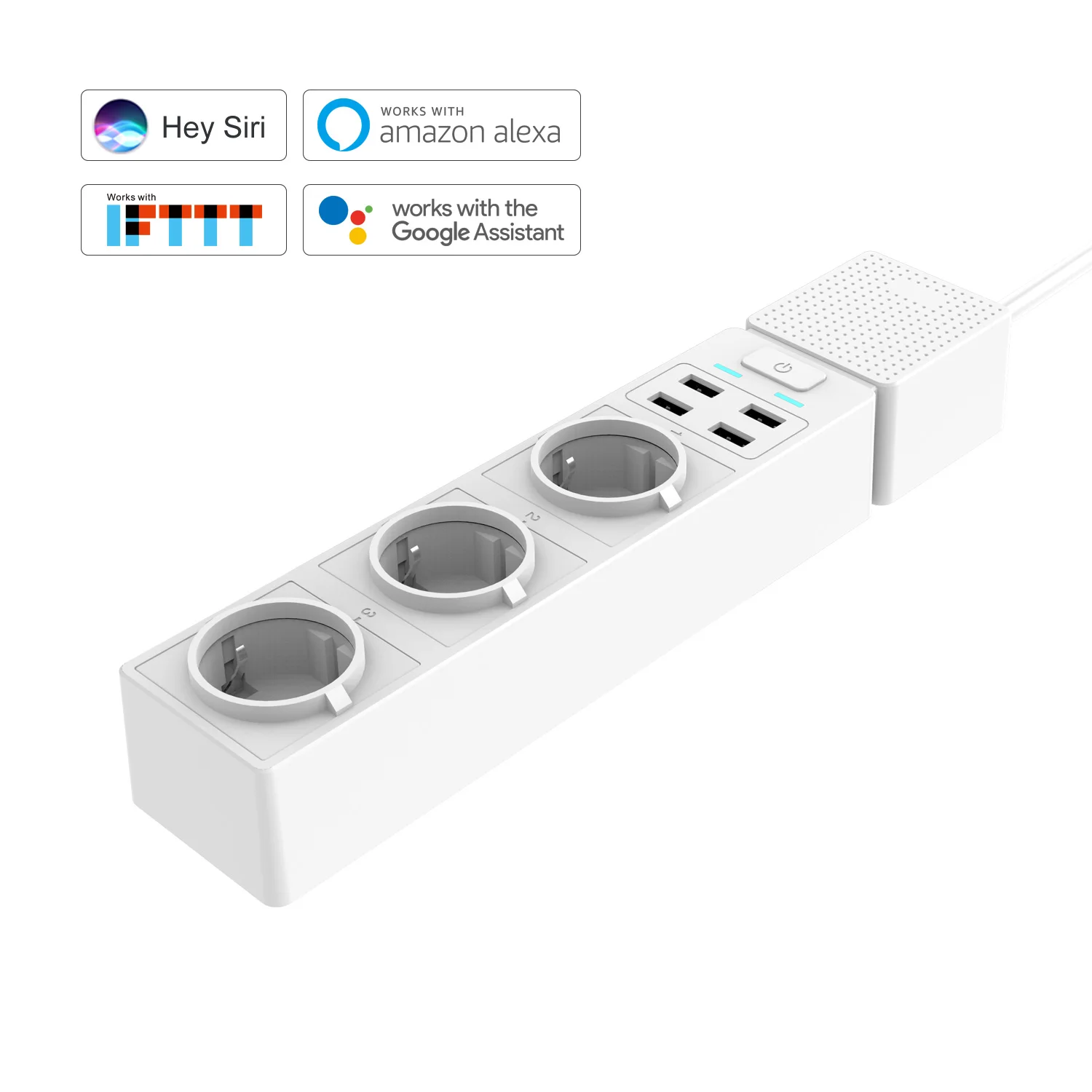 Wifi Smart power Strip Защита от перенапряжения электрический удлинитель с usb-гнездами пульт дистанционного управления с Homekit Siri Alexa Google Home