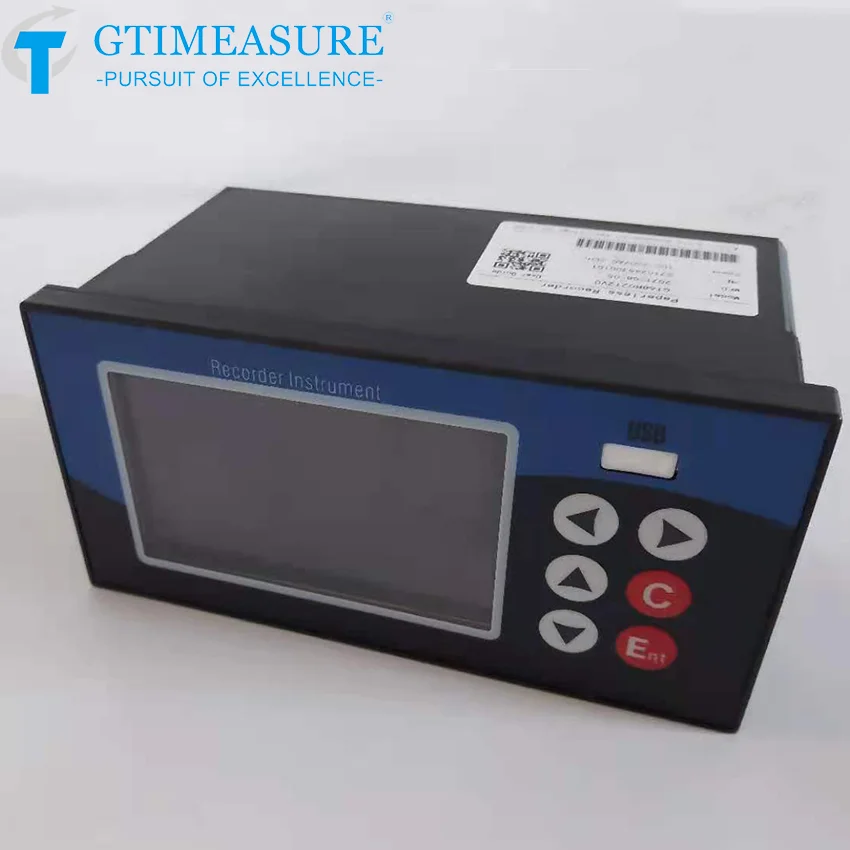 Chart Data Recorder Temperature PT100 K J 4-20mA Datalogger 6 Channels Analog Data Logger