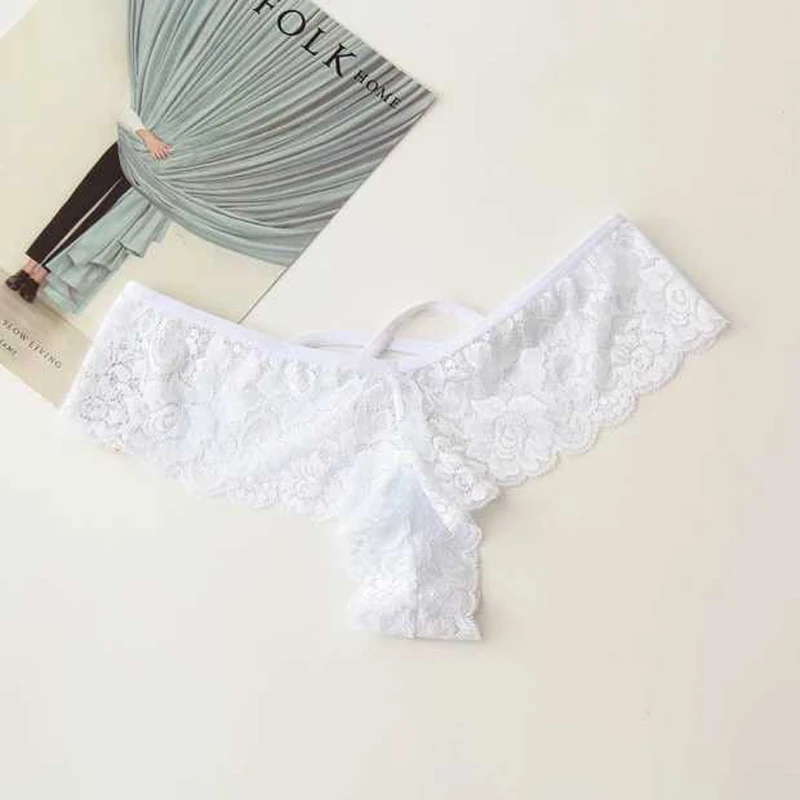 S-3XL Comfortable Ladies Sexy Lace Mesh Seamless Underwear Panties Brief Panties Thongs Thong Black White Wine Red Women Panties Female Underwear Seamless Panties Lace Panties Womens Underwear