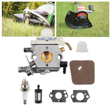 

Air Filter Gaskets String Trimmer Outdoor Power Tool Home Garden Tools Carburetor Set Lawn Mower Metal Durable For FS55 FS55R