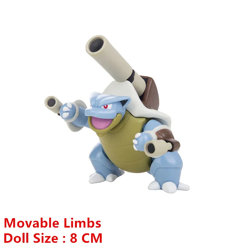 Pokemon 4-13Cm New Cartoons Movie Anime Figure Pikachu Mewtwo Charmander Blastoise Gurado Pet Action Model Toy Gifts images - 6