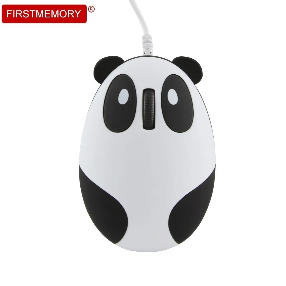 Проводная компьютерная мышь 3D Мини Милая мультяшная панда детская мышь креативная 1600 dpi эргономичная оптическая мышь для ПК ноутбука настольных девочек