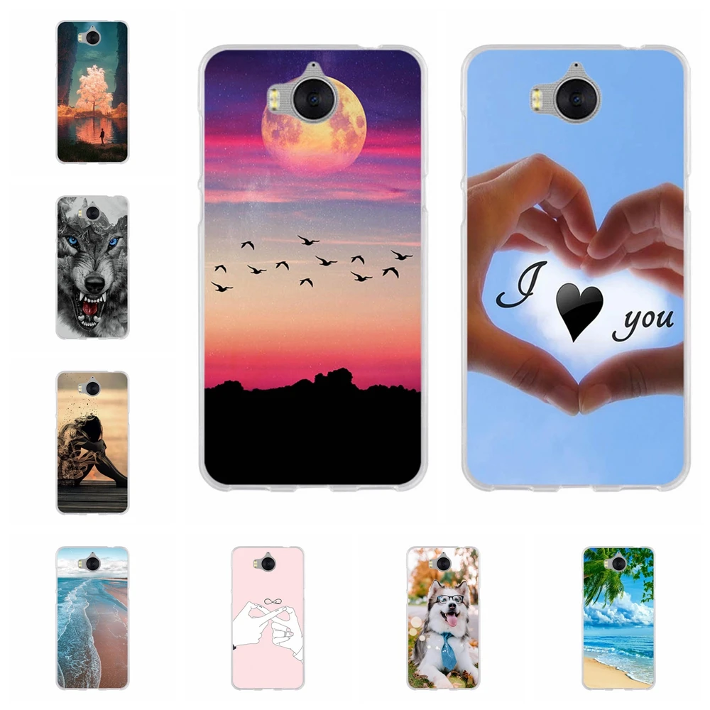 For Huawei Y5 2017 Case Silicon Ultra Thin Cover for Y6 Phone Cases Cute Funda III / Honor 6 Play | Мобильные телефоны и