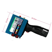 Простое управление автоматический портативный ручной струйный принтер для бумаги QR кодирования с одним чернильным картриджем