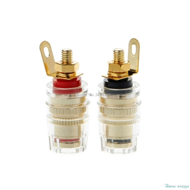 For 1 Pair 4mm Binding Post Terminal Speaker Test Banana Plug Socket Connector Amplifier Promotion | Строительство и ремонт