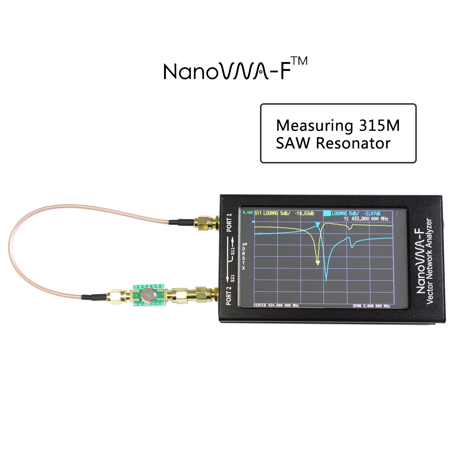 NanoVNA-F VNA HF VHF УВЧ векторная сетевая антенна анализатор+ 4,3 дюймов ips lcd+ металлический чехол+ аккумулятор 5000 мАч