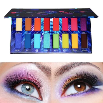 

DE'LANCI 16 Color Pigment Eyeshadow Palette Shimmer Matte Eye Shadow Powder Beauty Product Waterproof Cosmetics Makeup Pallete