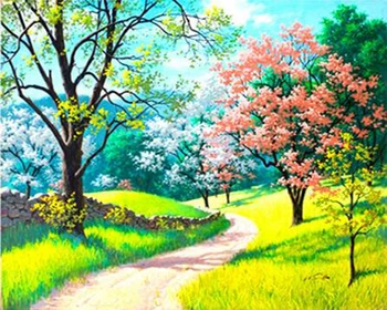 

14CT/16/18/27/28/25 CROSS STITCH Lover scenery Cross Stitch 100% EGYPT cotton threads higher quality City R51223