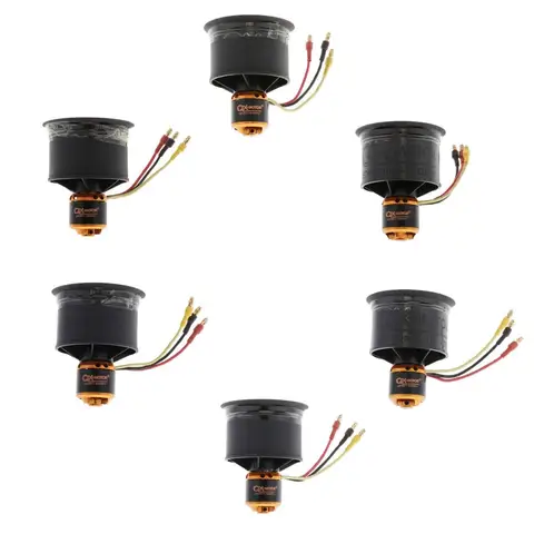 5 Blade 50mm Duct Fan Brushless Motor For RC EDF Jet AirPlane 5 Blade 50mm Duct Fan Brushless Motor For RC EDF Jet AirPlane