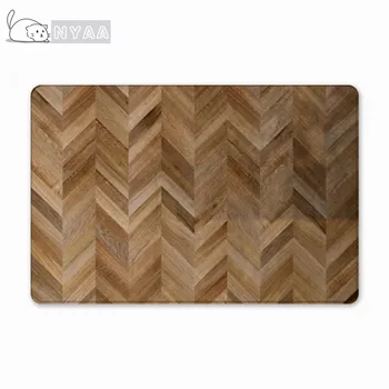 

NYAA Geometric Wood Grain Kitchen Mat Floor Mat Carpet Door Mats Entrance Non-Slip Floor Rug For Living Rooms Kitchen Rug Carpe