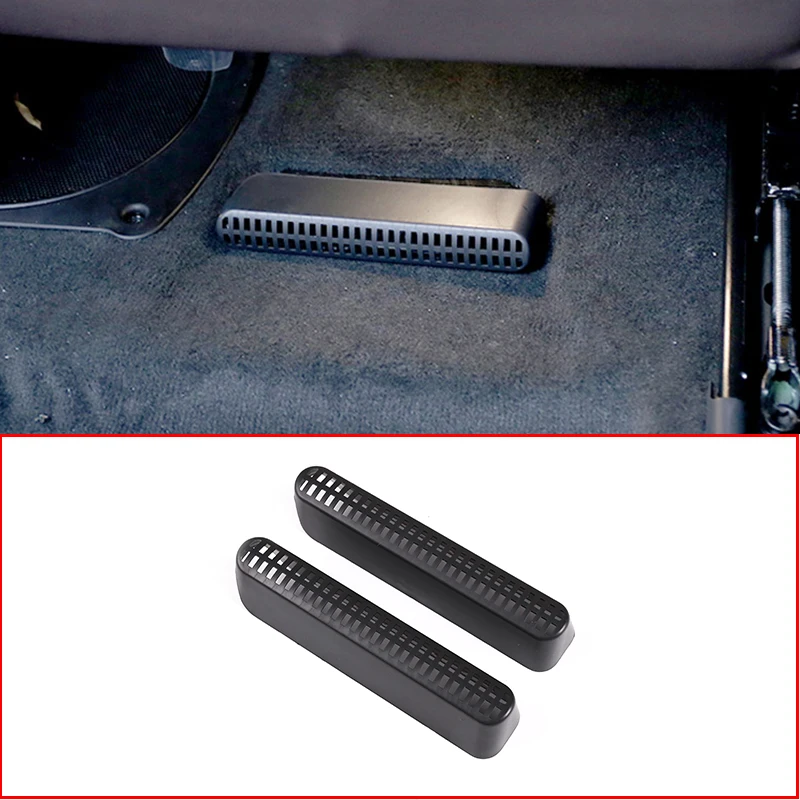 

2 Pcs Black Car Seat Air Vent Frame Trim ABS For BMW 3 Series G20 2019 2020 Car Accessories