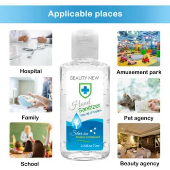 70ml Effective Disinfection Portable Hand Cleaner Sanitizer Hand Soaps Disposable Rinse Free Hand Sanitizer