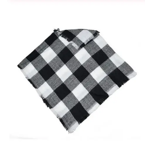Multitrust/брендовый От 3 до 5 лет для маленьких мальчиков и девочек; зимний теплый шерстяной шарф в клетку; палантин - Цвет: c