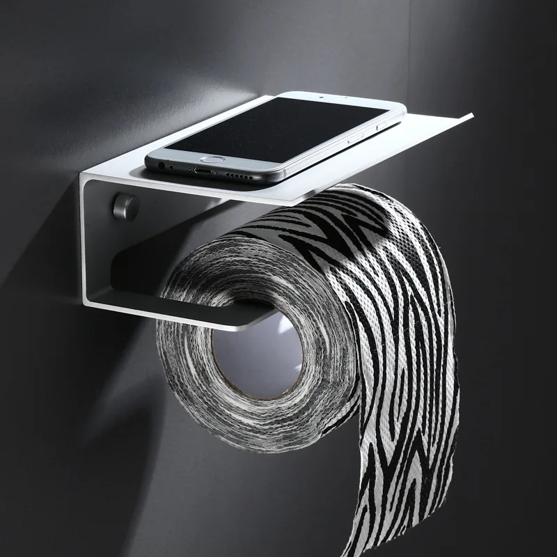 

Manufacturers Direct Selling Alumimum Mobile Phone Holder Toilet Roll Stand Toilet Paper Holder Wholesale