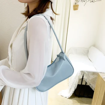 

Fashion Women Handbags Mini Solid Color PU Leather Female Travel Casual Shoulder Underarm Bag Purses