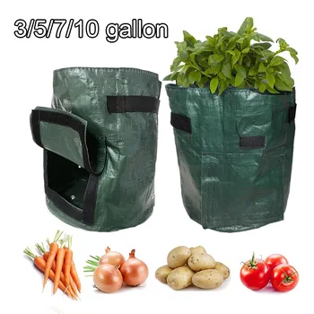 

Potato Grow Container Bag DIY Planter Vegetable Gardening Vegetable Pot Planting Grow Bag Garden Tool