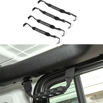 

2Doors/4Doors Car Interior Top Grab Handles Grip Bar Pulling Tab for 2018 Jeep Wrangler JL Roof Oxford Cloth Handle Accessories