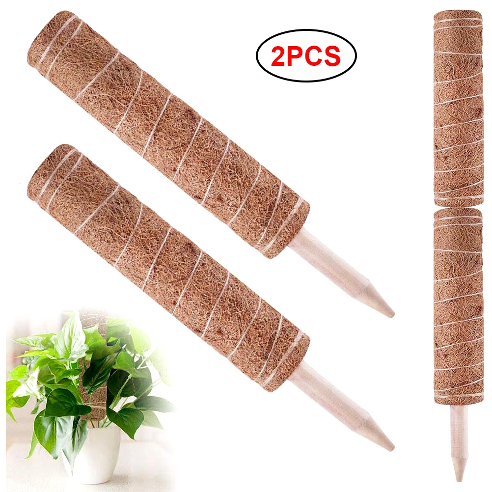 

2pcs Plant Climbing Extension Frame Coconut Shell Totem Pole Coconut Shell Moss Stick Coconut Shell Moss Stick