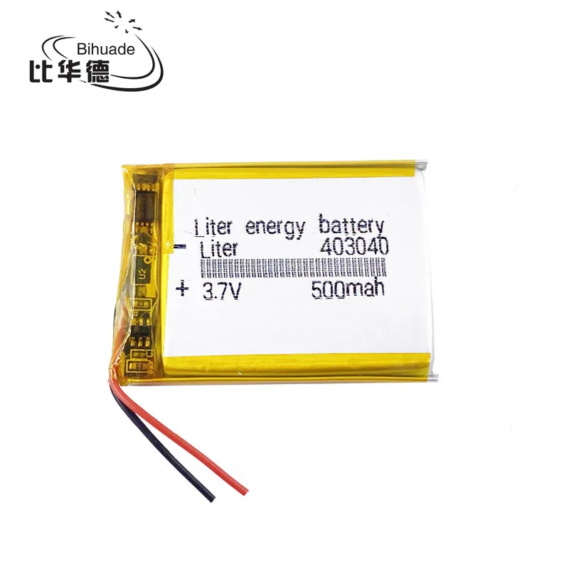 Polymer battery 500 mah 3.7V 403040 smart home MP3 speakers Li-ion battery for dvr,GPS,mp3,mp4,cell phone,speaker