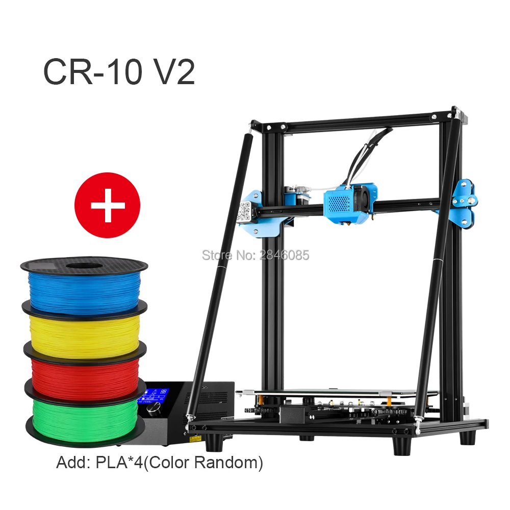 CREALITY 3D CR-10S CR-10 S4 CR-10 S5 CR-10 опционально, Dua Z Rod FilamentDetect Resume power Off опционально 3d принтер DIY Kit - Цвет: CR-10 V2 Add 4KG PLA