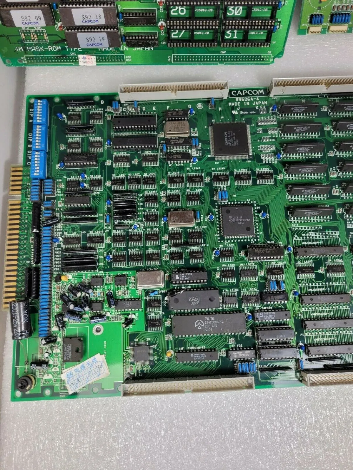 CPS PCB 아케이드 비디오 게임 캡코 CPS1 마더 보드 스트리트 파이터 II, 파이널 파이트, 잊혀진 세계