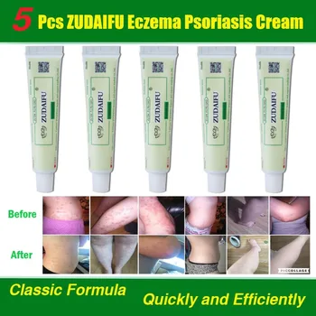 

5Pcs ZuDaiFu Dermatitis Eczematoid Eczema Ointment Psoriasis Cream Treatment Psoriasis Cream Skin Care Cream Wholesale