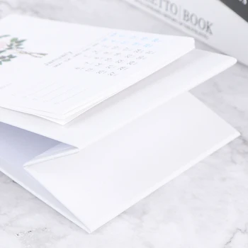

2020 New Year Simple Cartoon Mini Calendar Creative Desk Vertical Paper Multi-function Timetable Plan Notebook Daily Schedules