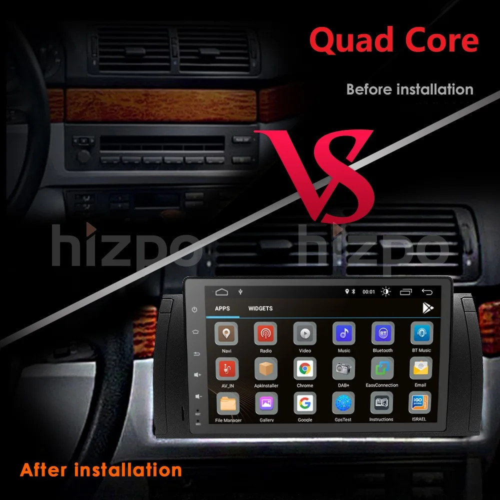 Flash Deal 2G+16G/4G+64G DSP Android9.0 Car Radio multimedia Player GPS Navigation BT 4G WiFi 1din Autoradio Stereo Audio For BMW X5 M5 E39 5
