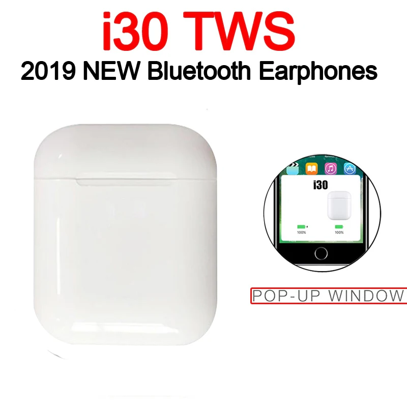 

Original i30 TWS 1: 1 Bluetooth 5.0 Wireless 6D heavy bass earphones PK i10 i12 i20 i60 i80 i100 i300 i1000 i2000 i800 i500 tws