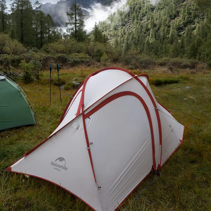 Палатка Naturehike Hiby туристическая семейная 20D силиконовая ткань водонепроницаемая