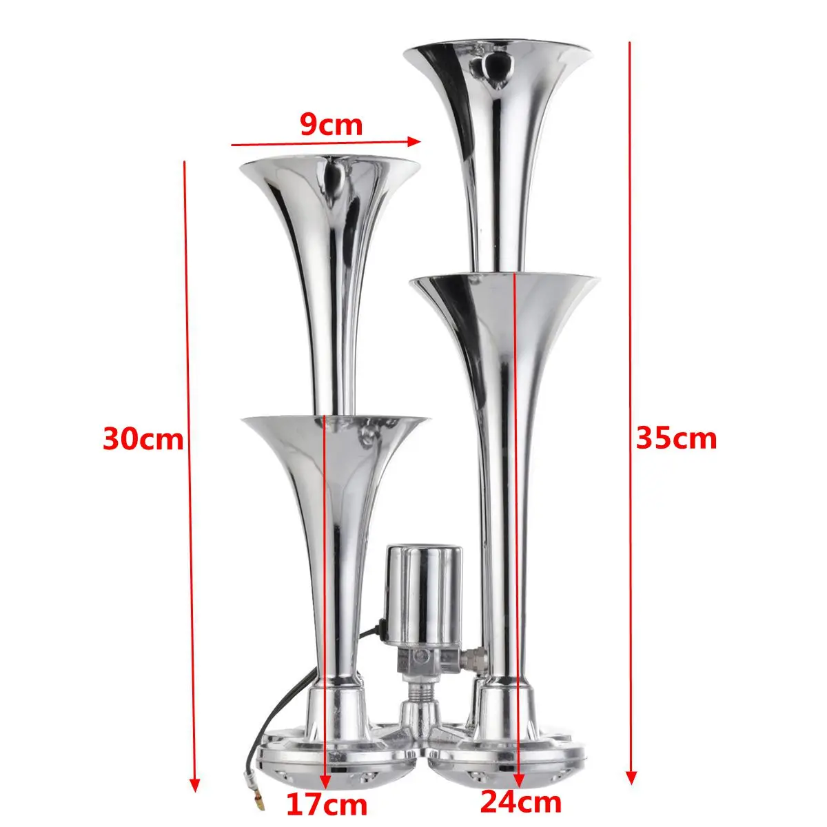 149дб 4 четыре трубы звуковой сигнал поезда хром автомобиль Грузовик Прицеп Лодка