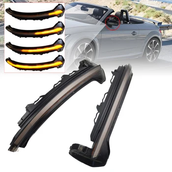 

2PCS Dynamic Blinker For Audi TT MKIII III 3 8S R8 LED Turn Signal 2015 2016 2017 2018 2019 TTRS Rearview Side Mirror Light