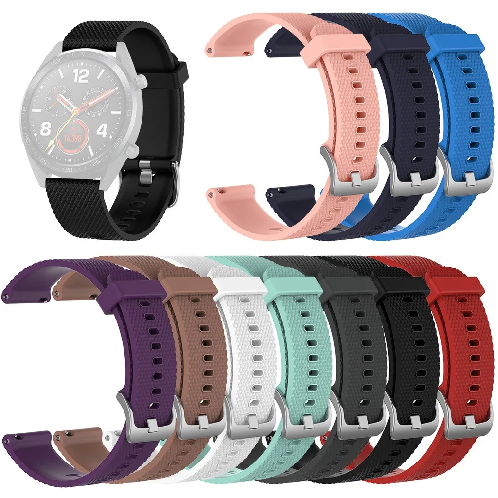 

2PCS Soft Silicone Replacement Band Strap For Huawei Watch GT Sports Watch Band Wrist Strap for watch series 200mm