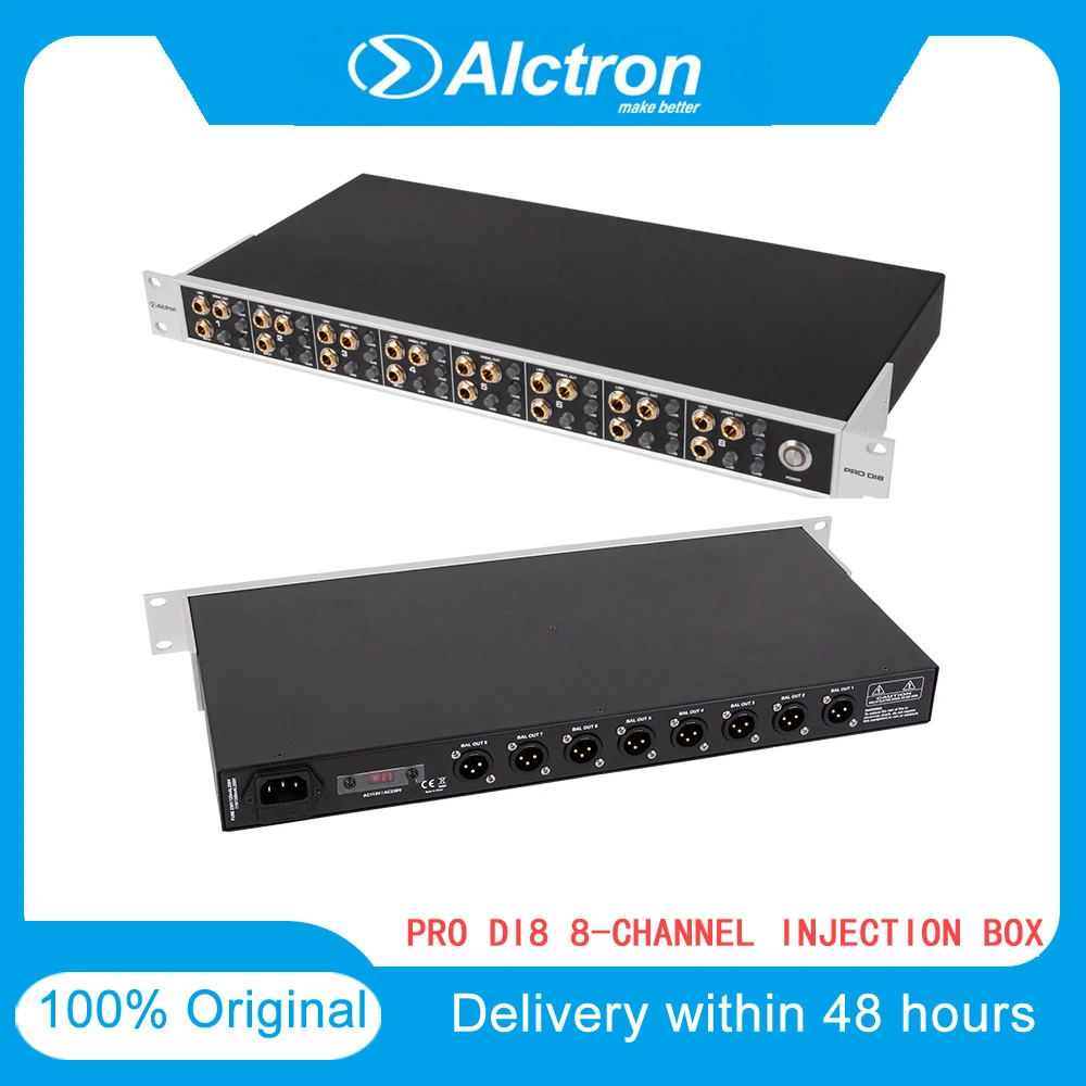 US $177.39 Alctron PRO DI8 8Channel DI Direct Injection Box Connect Guitars Basse Keyboard Audio Mixer Recorder Superior Sound Quality