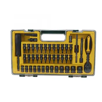 

45Pcs Socket Sleeve Ratchet Wrench Car Repair Removal Installation Tools Kit Chrome Vanadium Steel Car Socket Set nEW